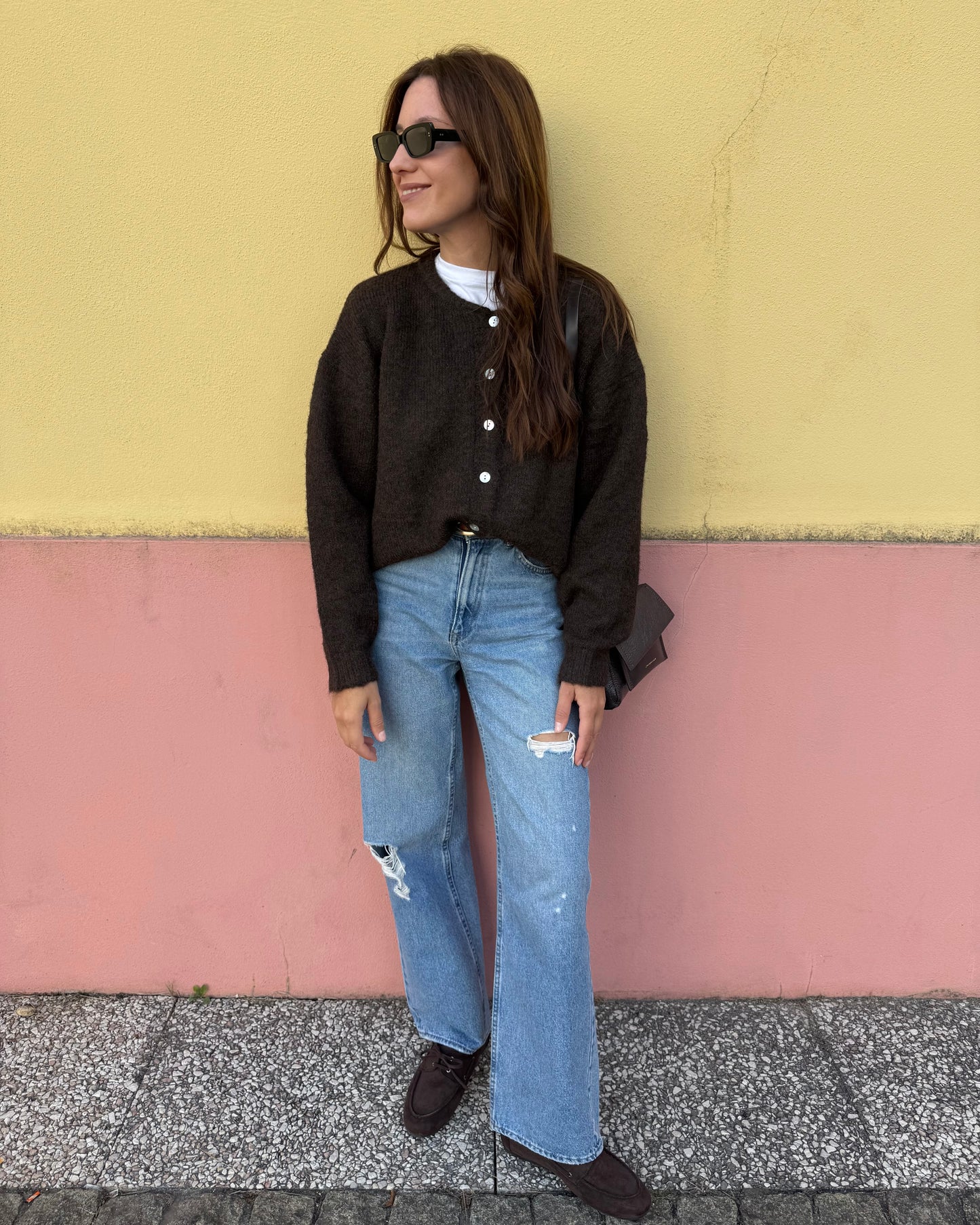 Cardigan Olívia - Castanho