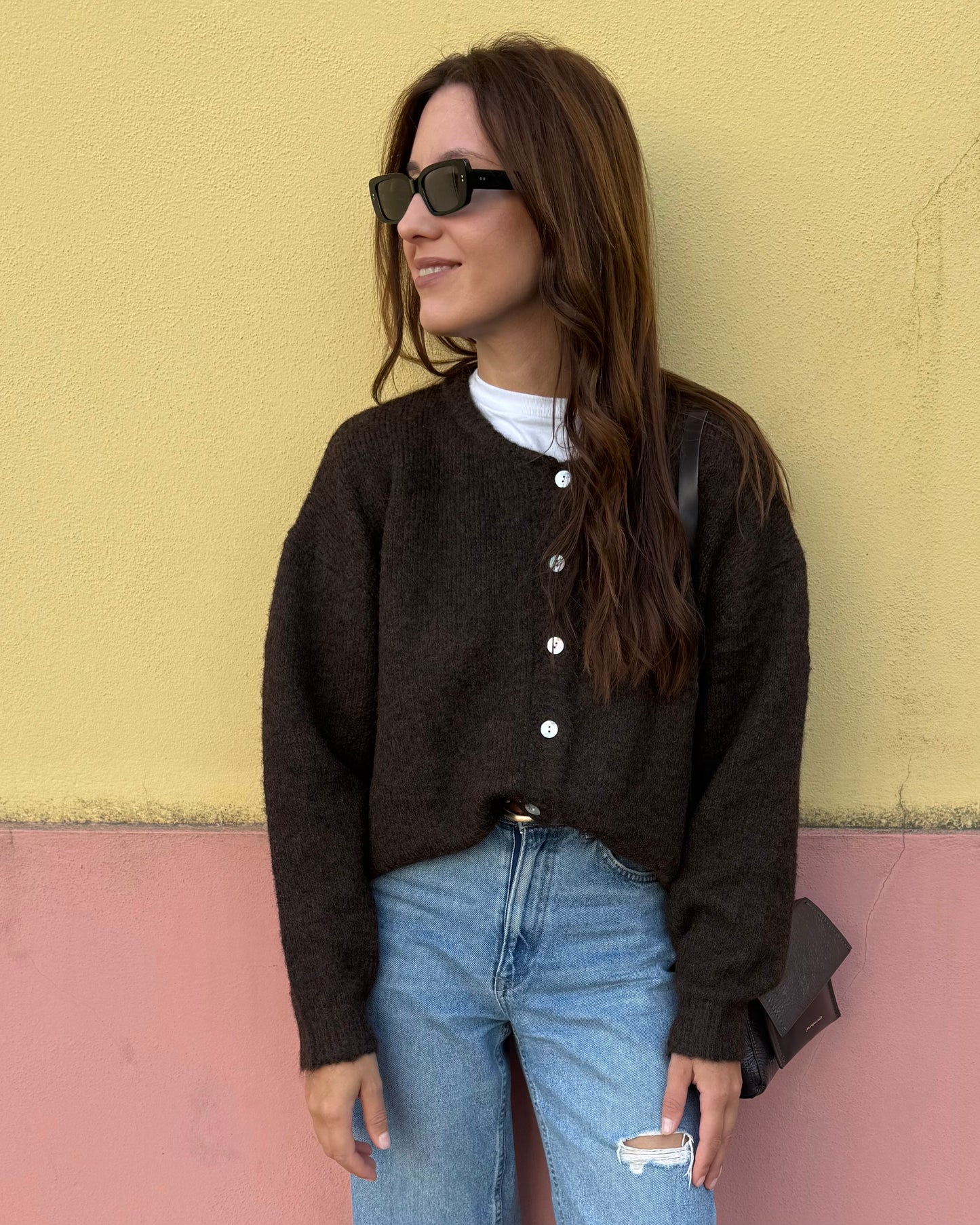 Cardigan Olívia - Castanho
