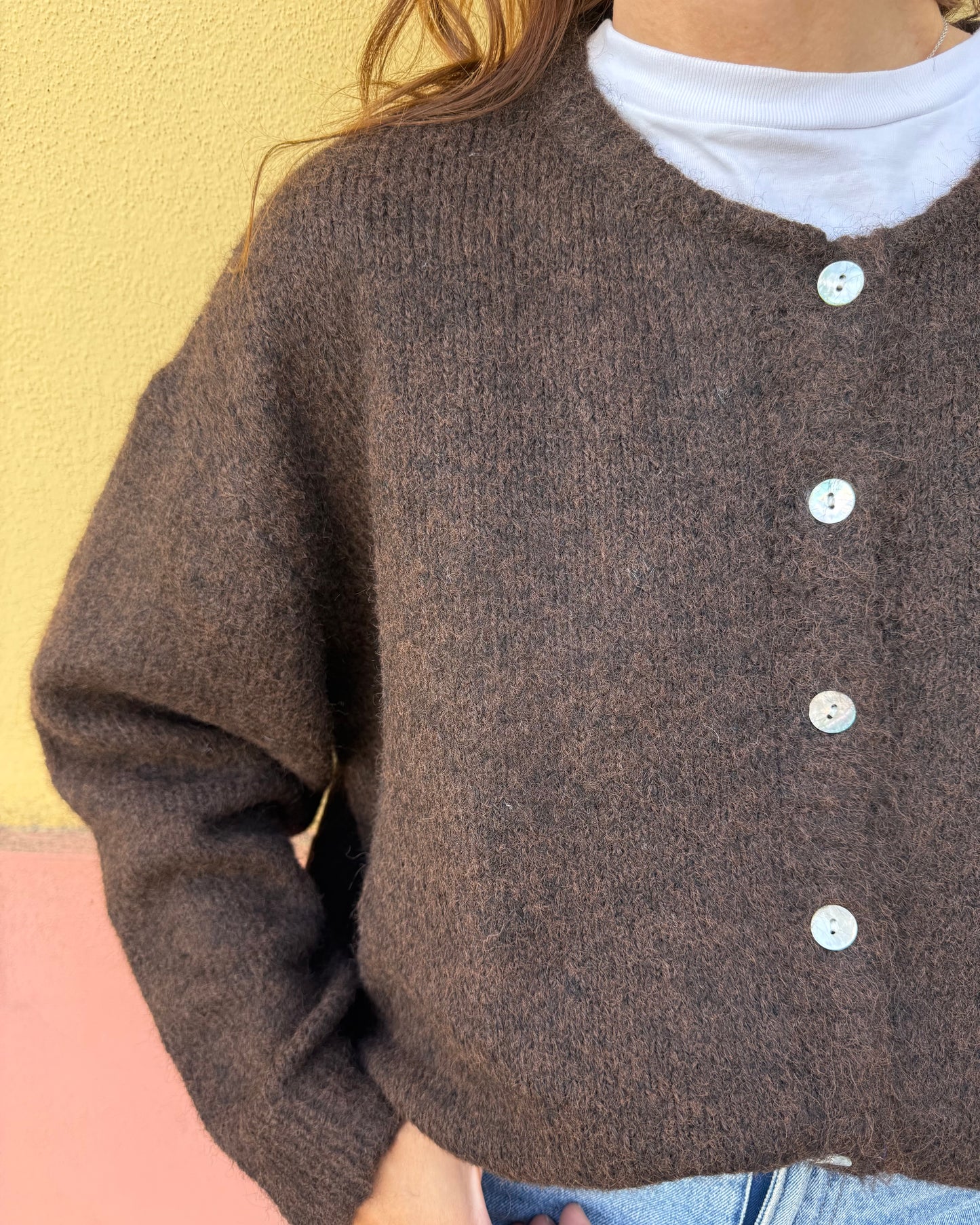 Cardigan Olívia - Castanho