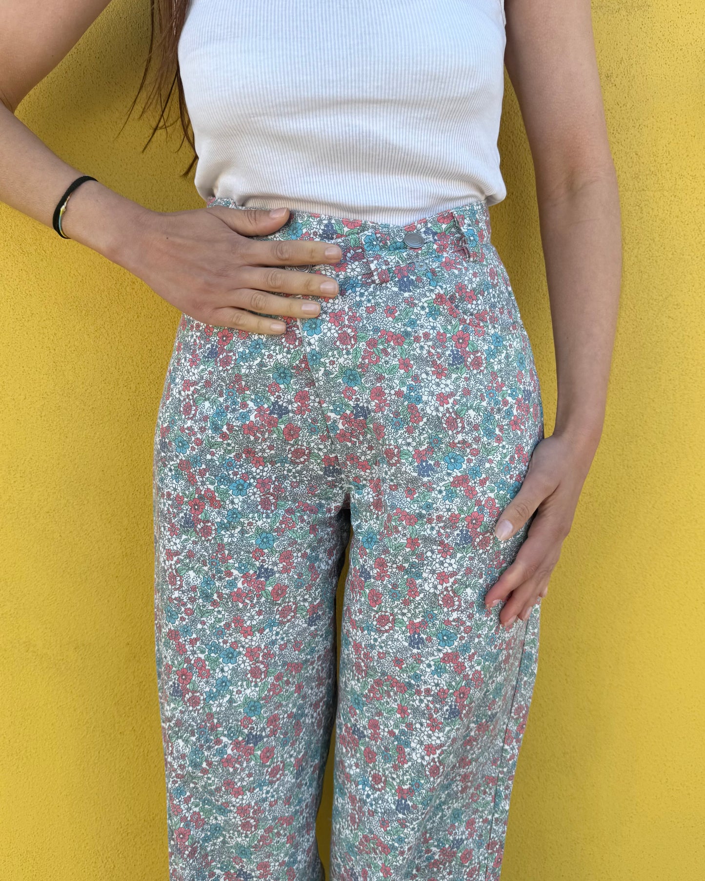 Flower Power - Wide Leg Jeans