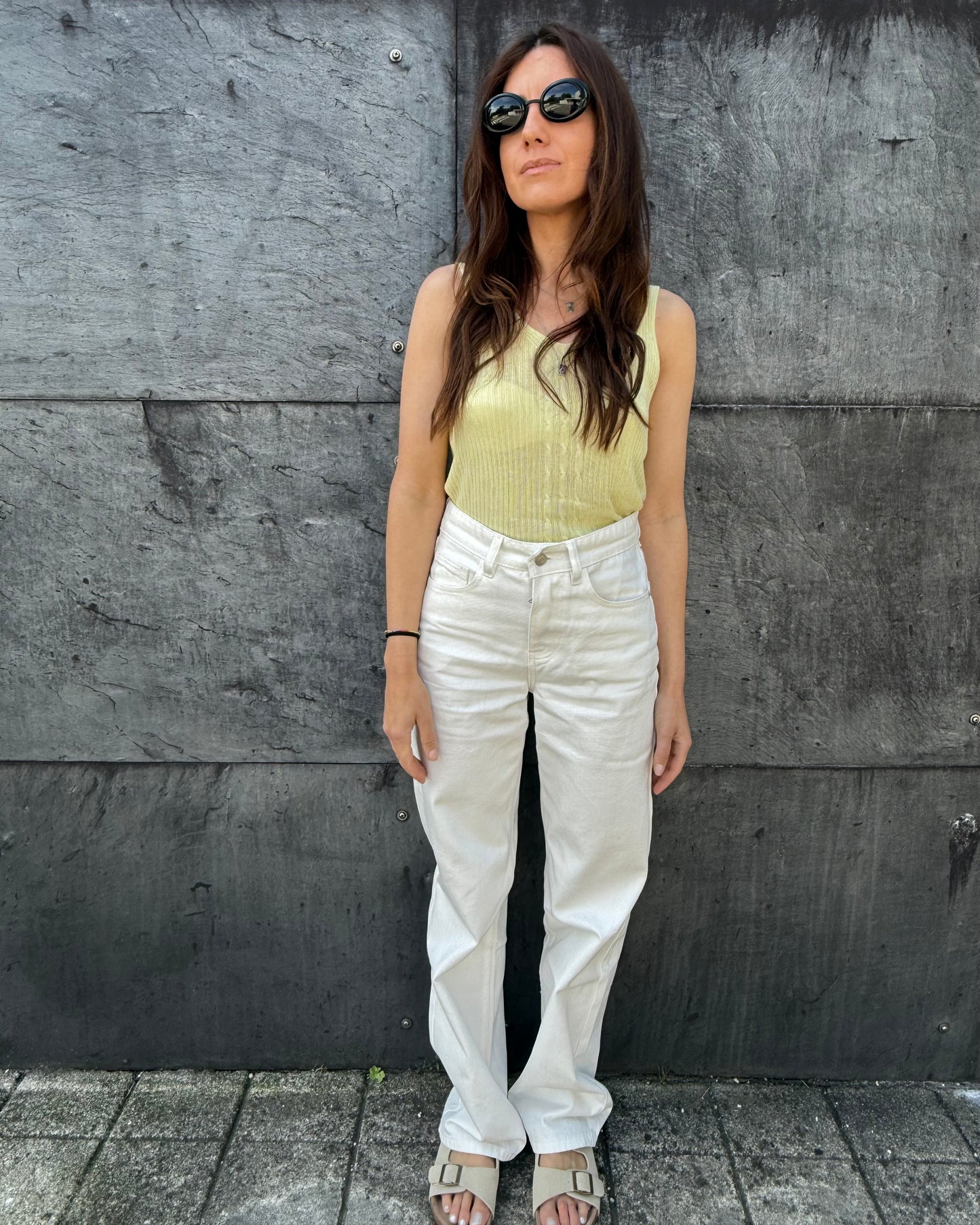 Top de Malha - Basic - Yellow