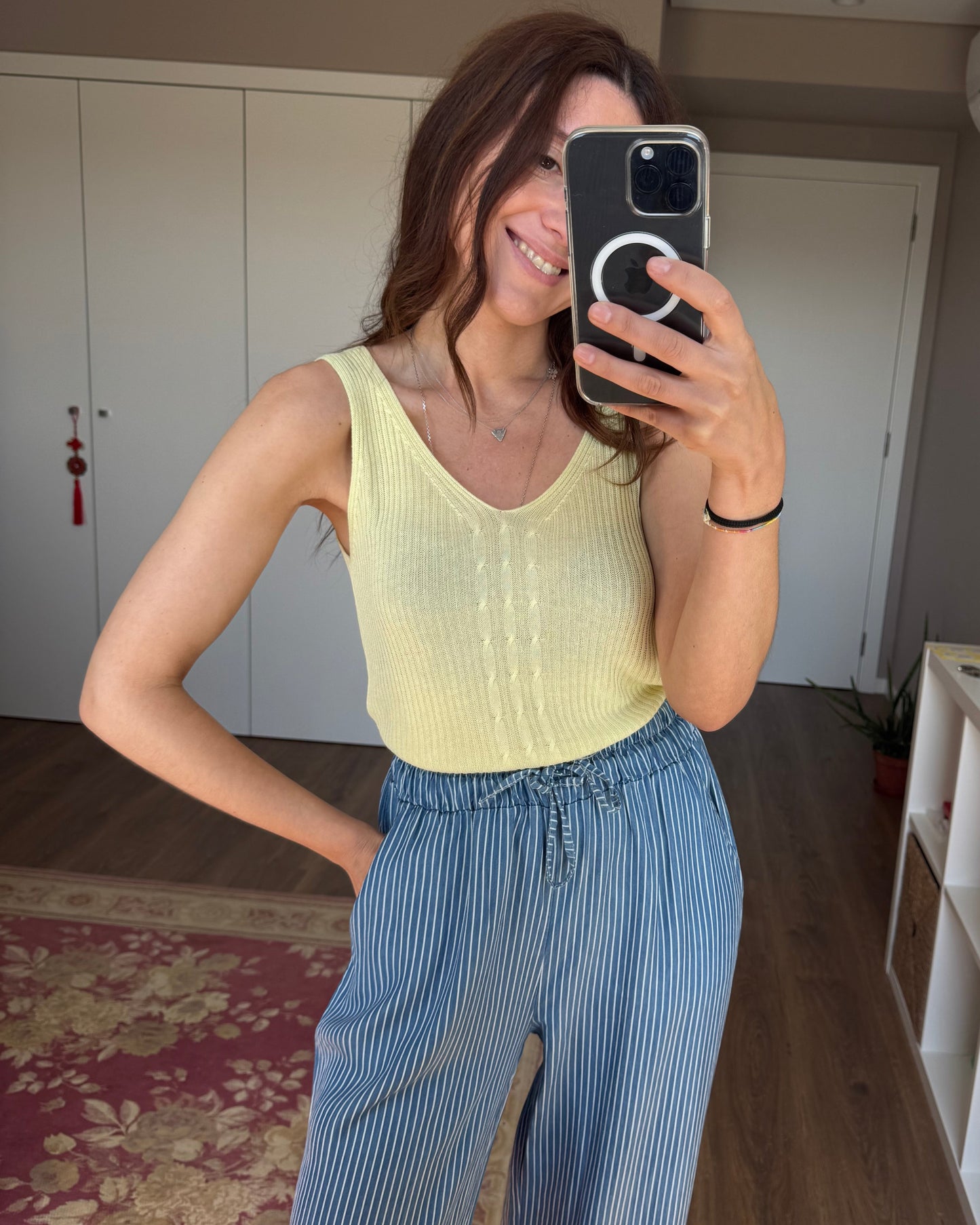 Top de Malha - Basic - Yellow