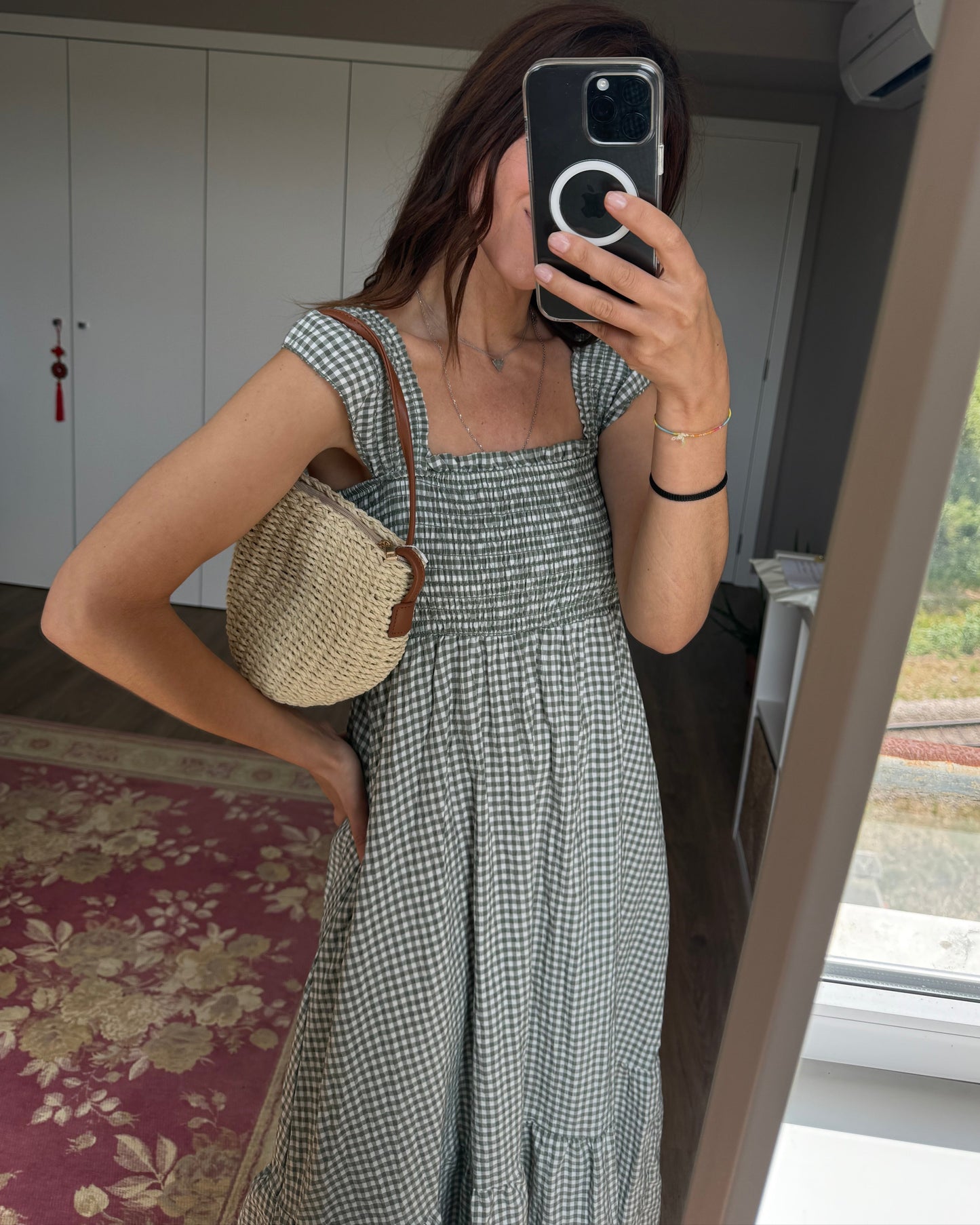 Vestido Lucca - Vichy Verde
