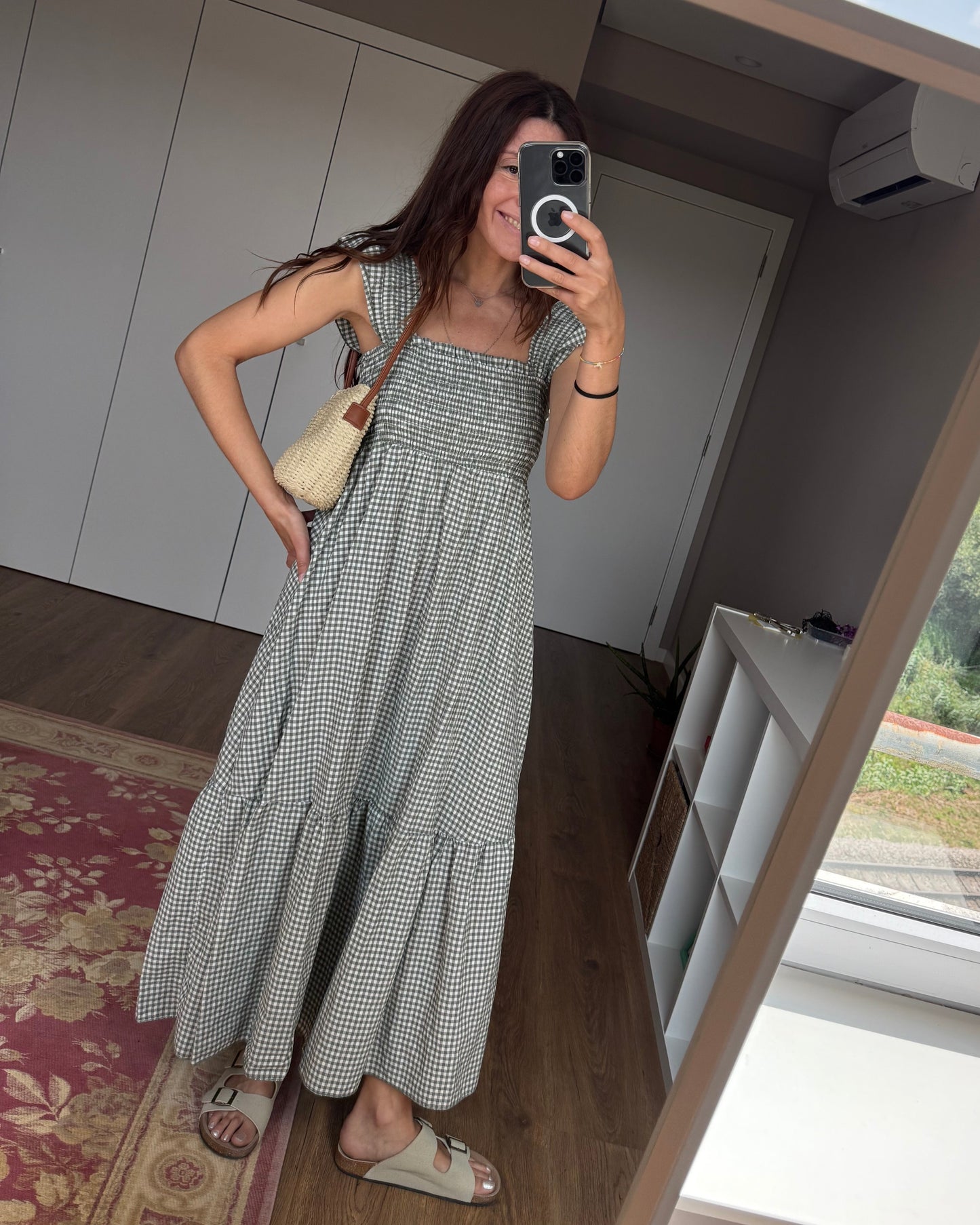Vestido Lucca - Vichy Verde