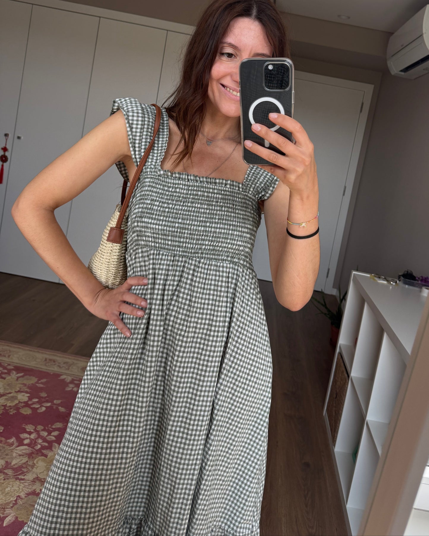 Vestido Lucca - Vichy Verde