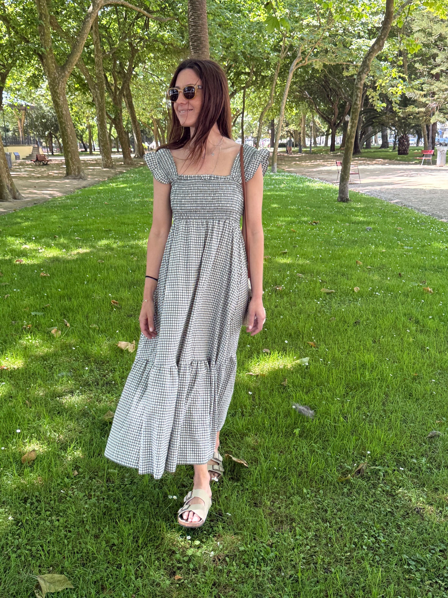 Vestido Lucca - Vichy Verde