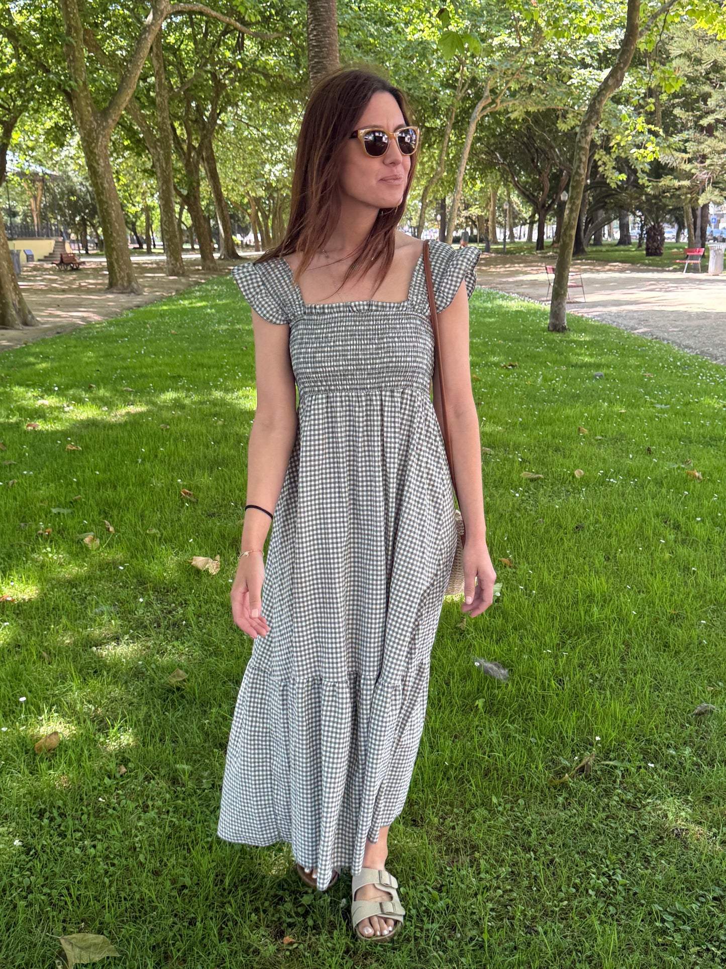 Vestido Lucca - Vichy Verde