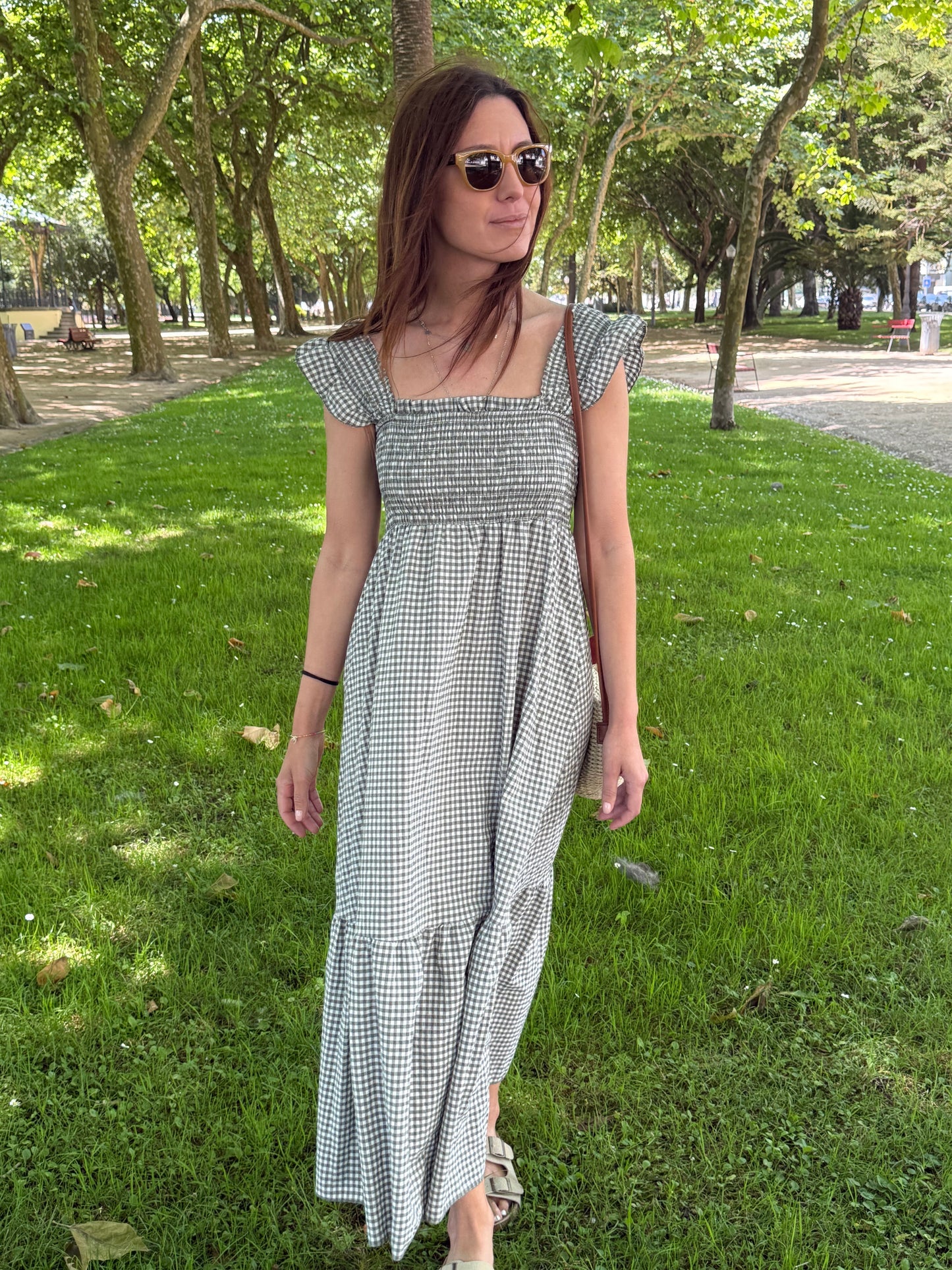 Vestido Lucca - Vichy Verde