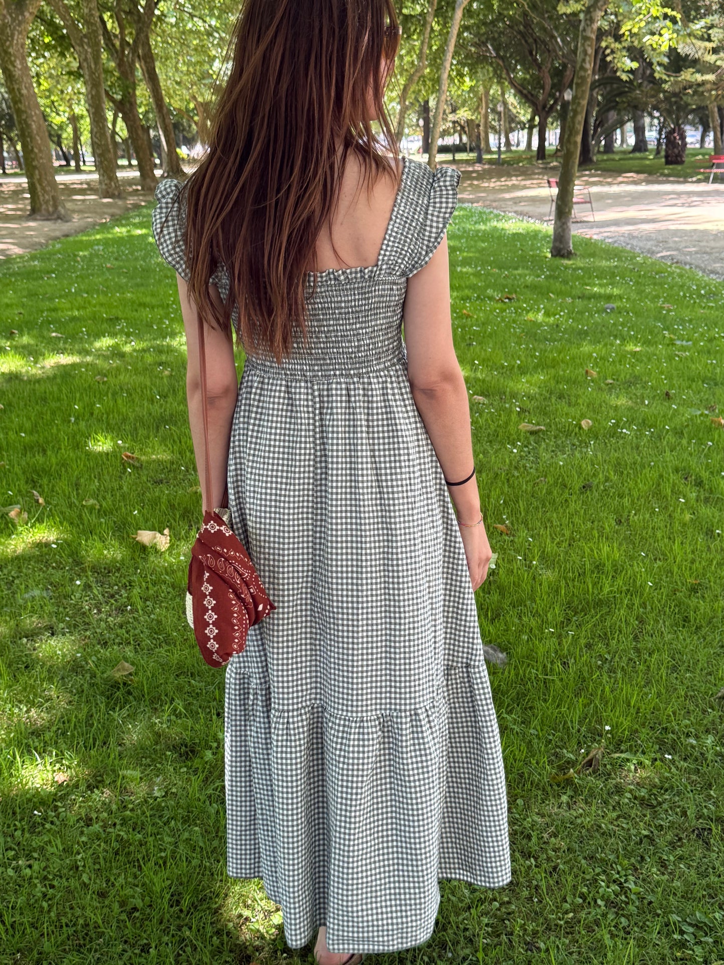 Vestido Lucca - Vichy Verde