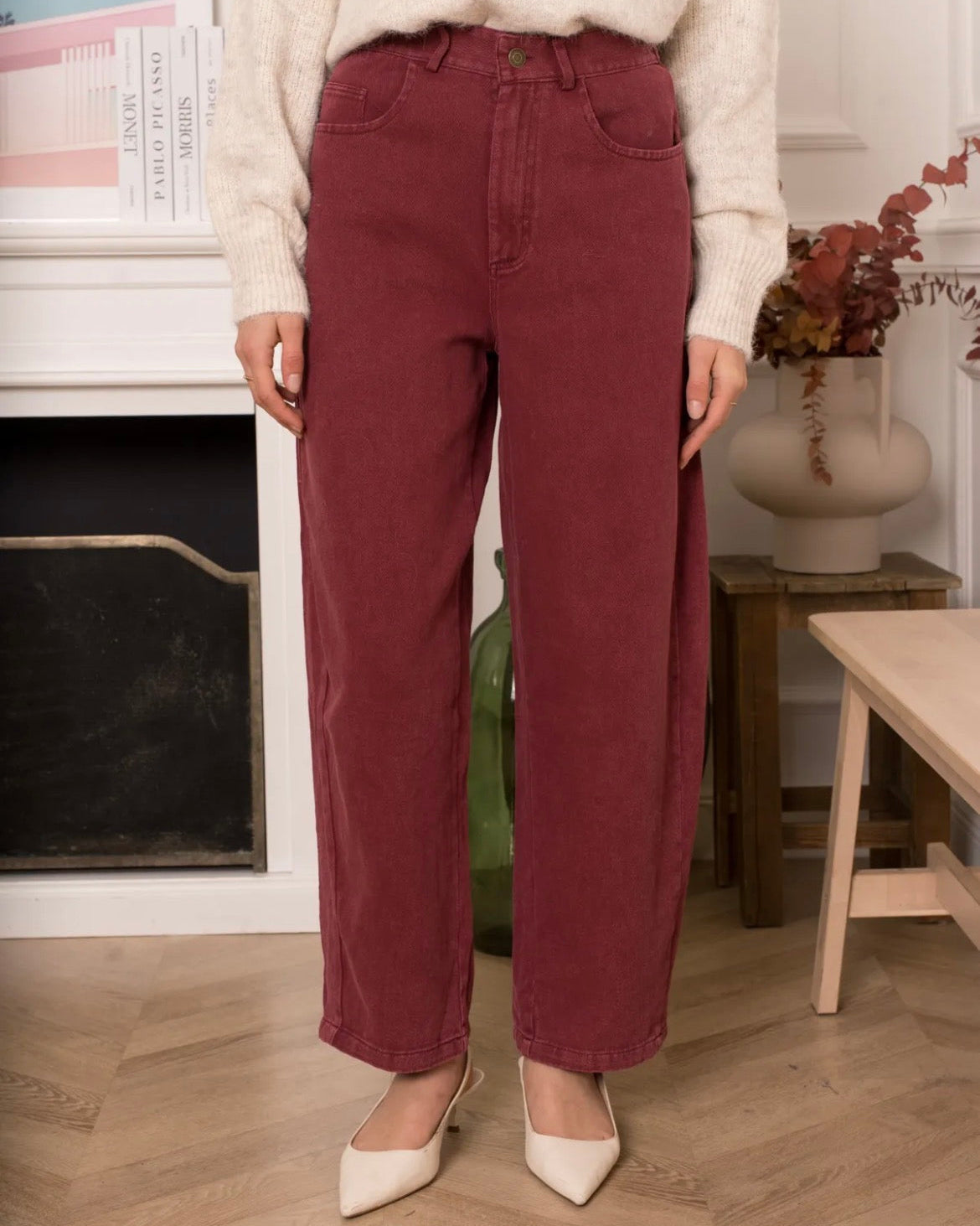 Jeans Bordeaux - Pré-venda (Envio até 17/07)