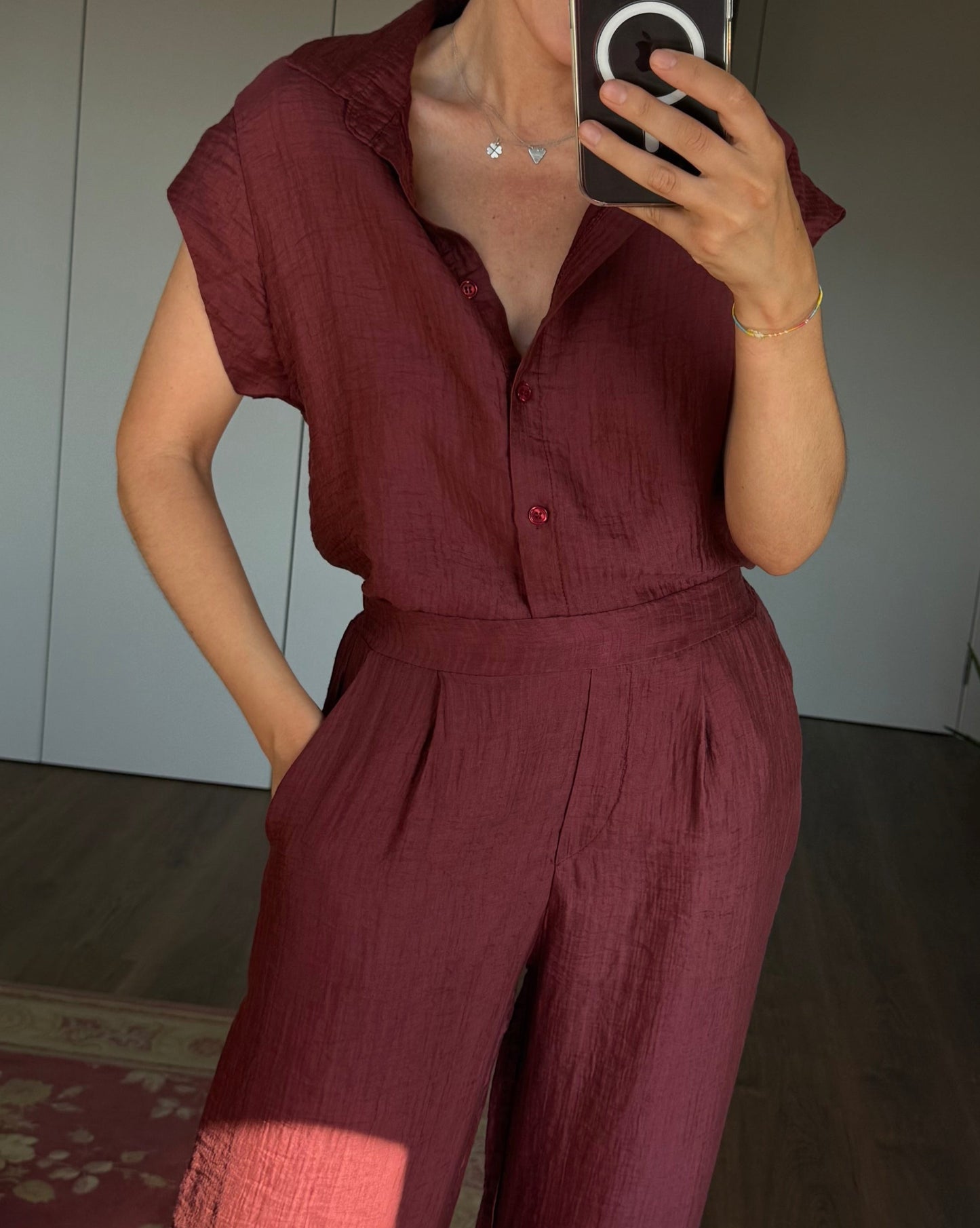 Camisa Almar - Burgundy