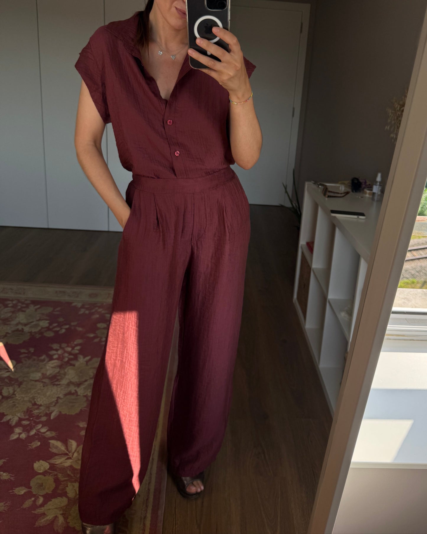 Camisa Almar - Burgundy