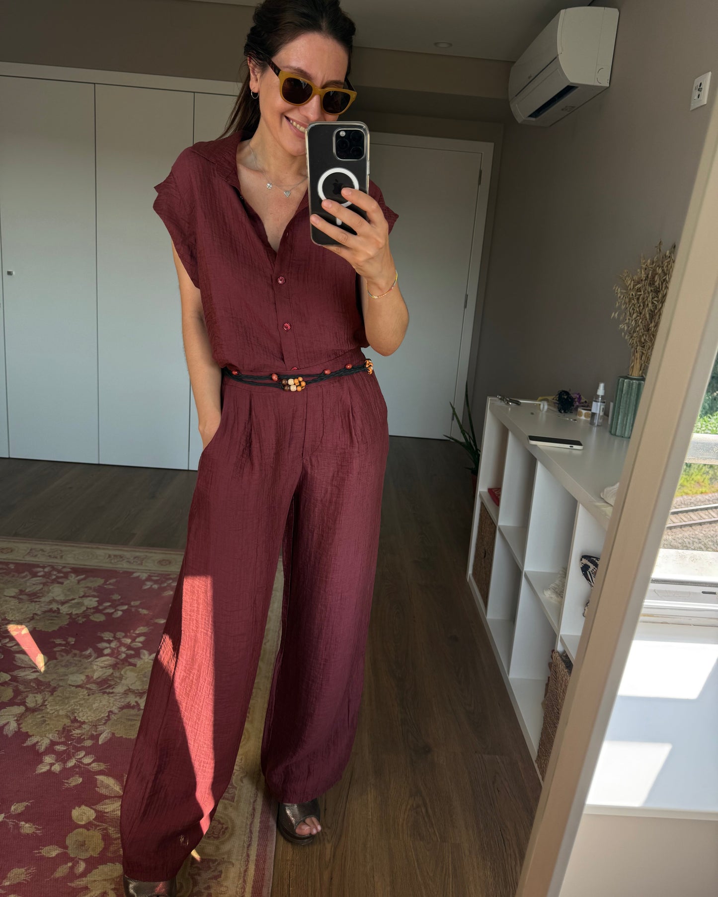 Camisa Almar - Burgundy