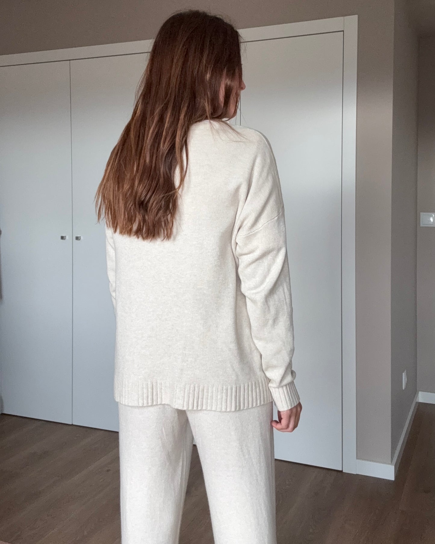 Conjunto de Malha Creme