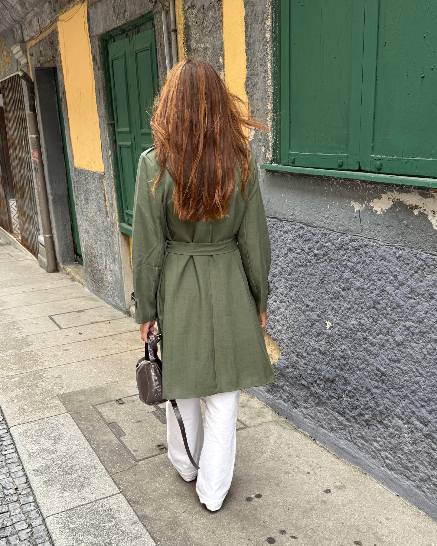 Gabardina Clássica Verde