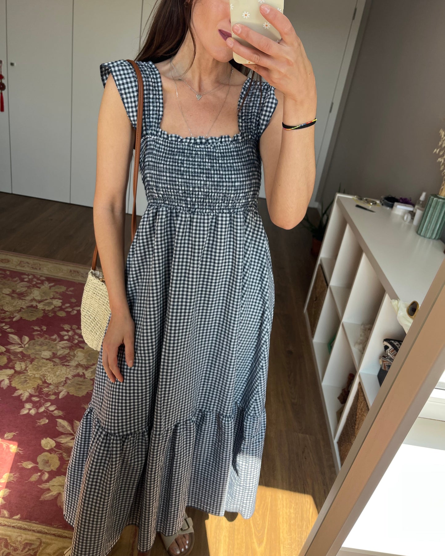 Vestido Amalfi - Vichy azul marinho