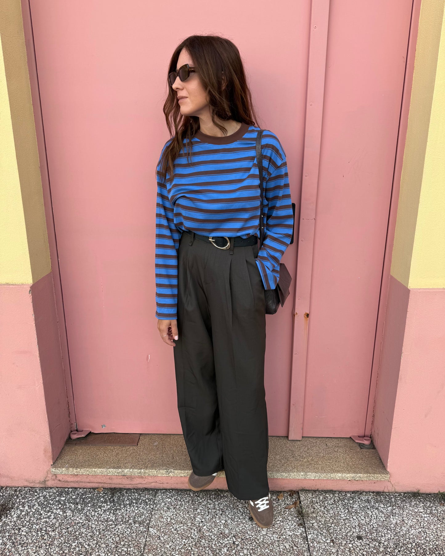 Camisola Rayas - Azul e Castanho
