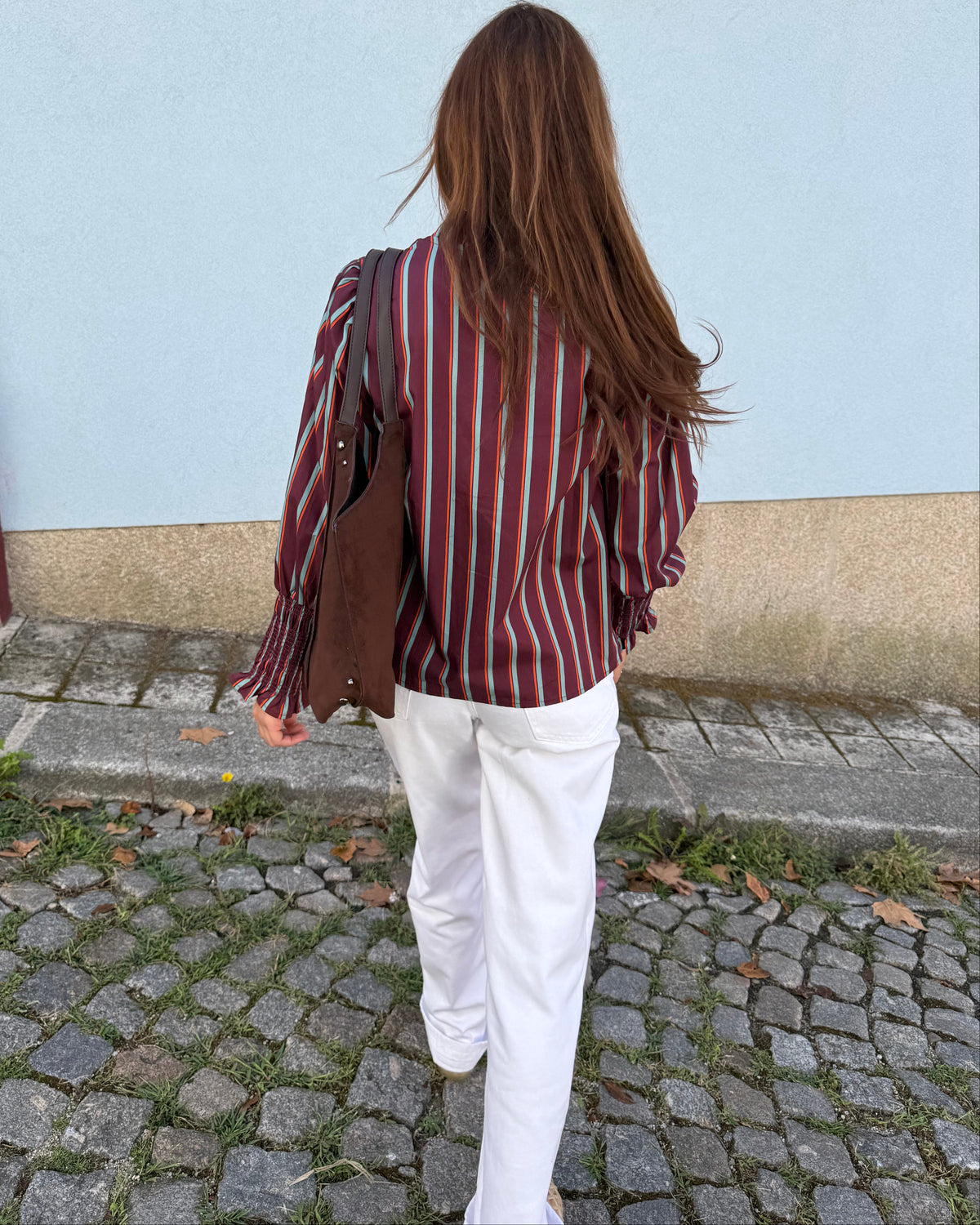 Camisa riscas Bordeaux