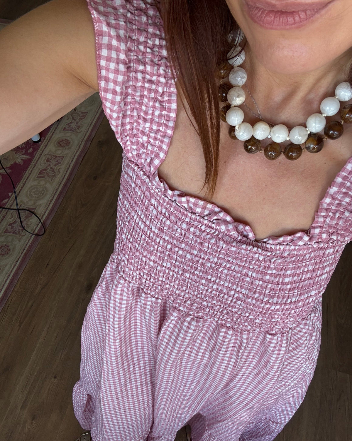 Vestido Bolonha - Vichy Rosa