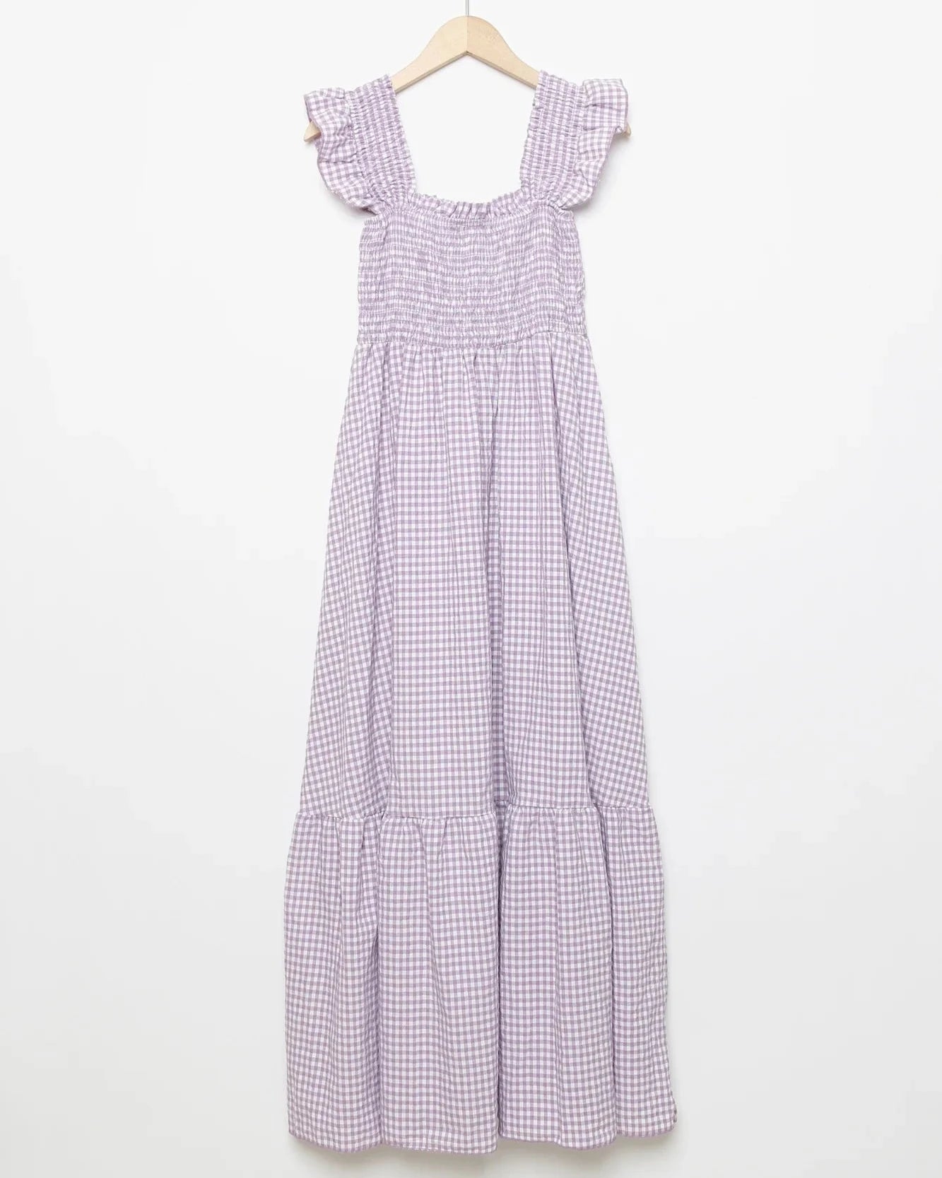 Vestido Solène ( Vichy Lavanda) - Envio até 12/06