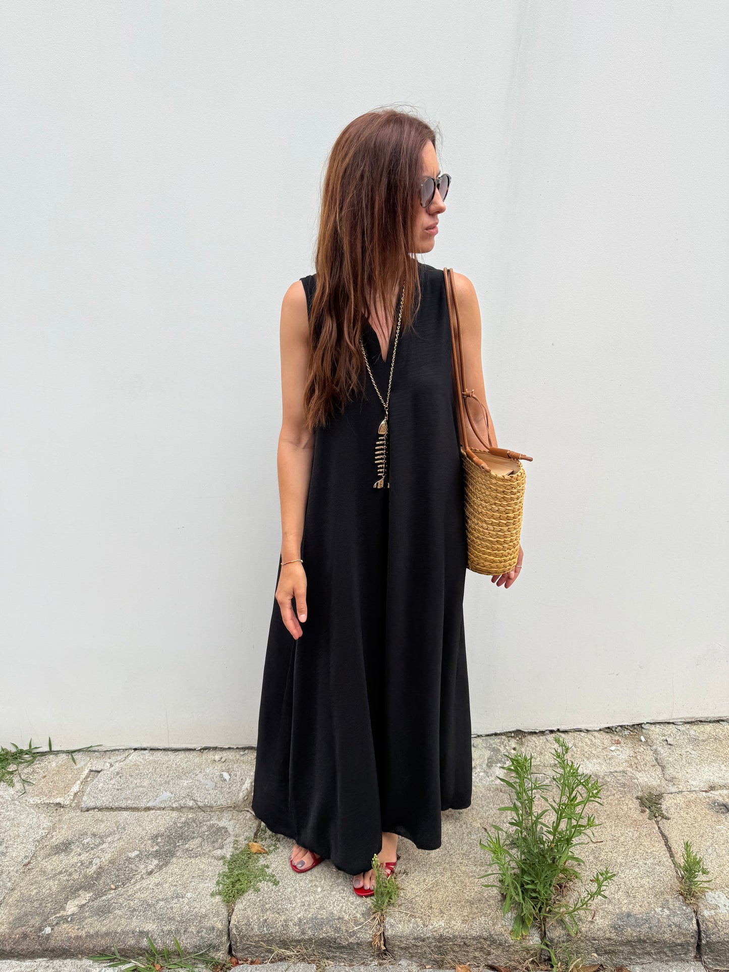 Vestido Sardinha - Preto - Envio até 15/07