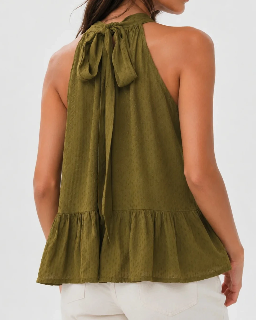 Top de Laçada - Verde Oliva - Envio até 10/07