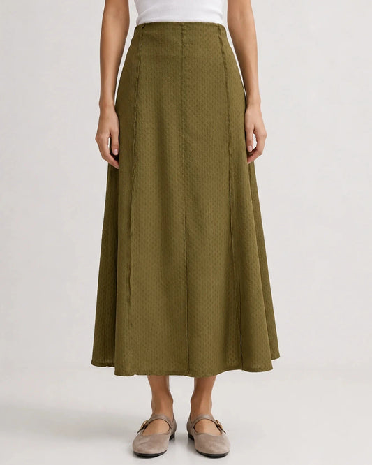 Saia Midi Verde Oliva -  - Envio até 10/07