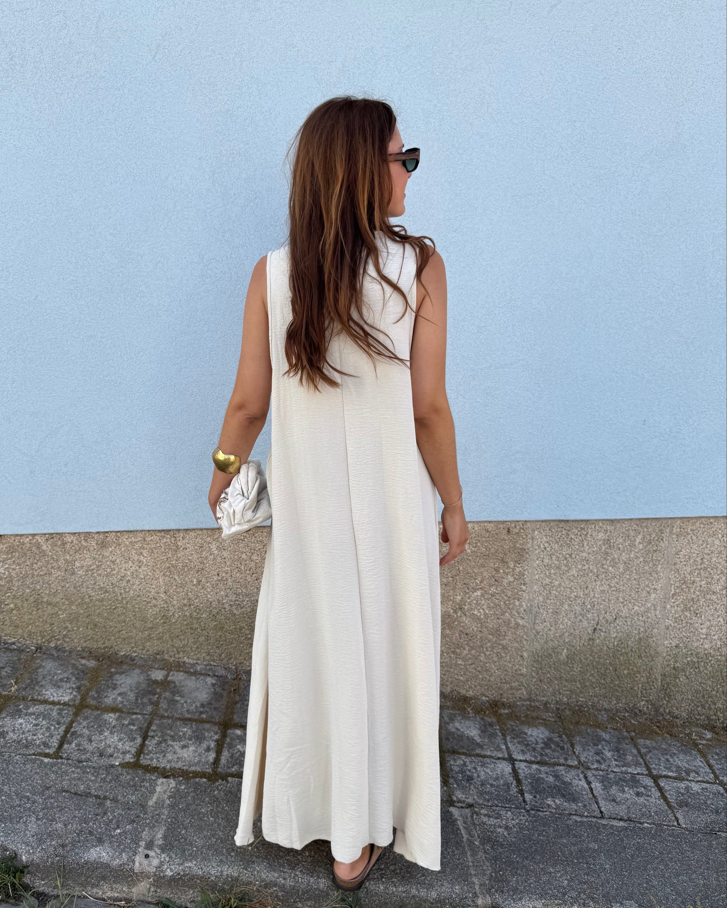 Vestido Sardinha - Creme -  Pré-venda (Envio até 06/08)