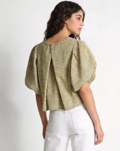 Blusa Vichy Verde
