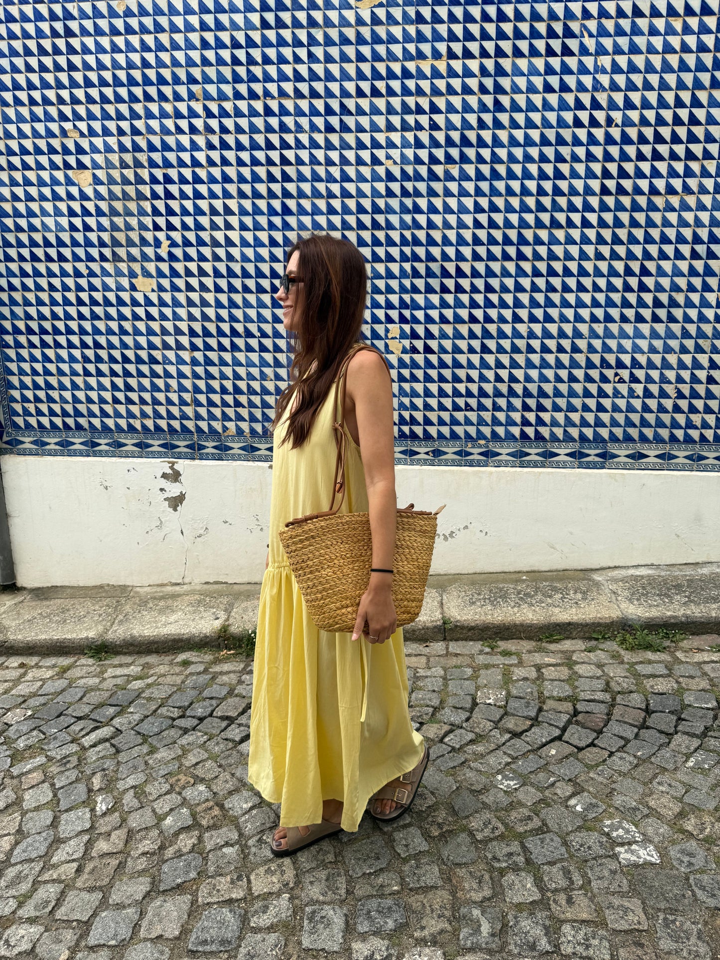Vestido Santa Cruz - Amarelo Manteiga