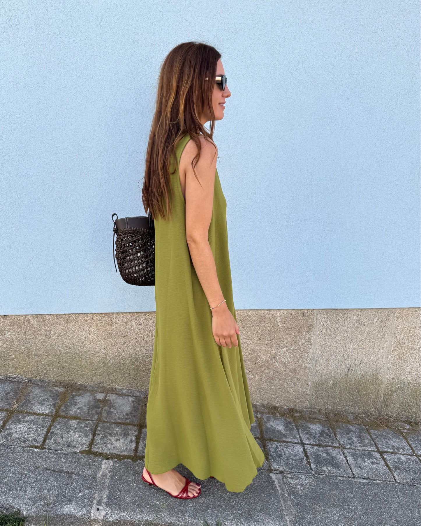 Vestido Sardinha - Verde Oliva