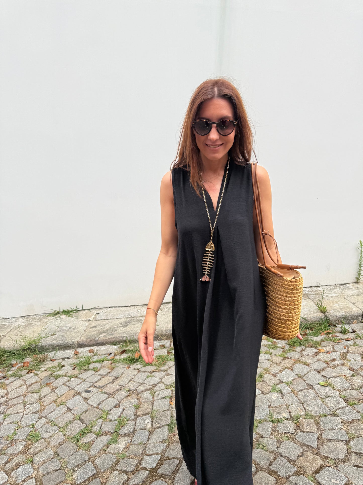 Vestido Sardinha - Preto - Envio até 15/07