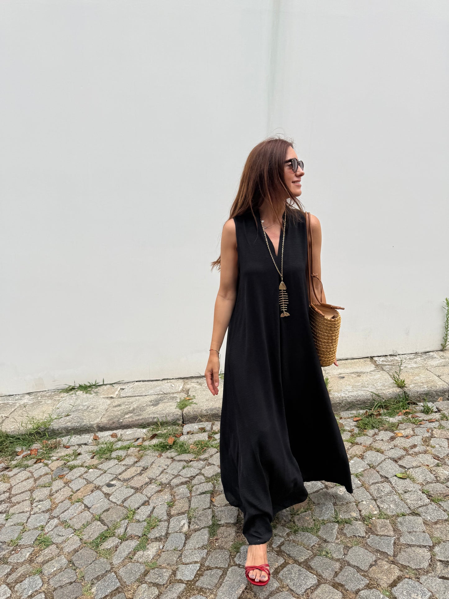 Vestido Sardinha - Preto - Envio até 15/07