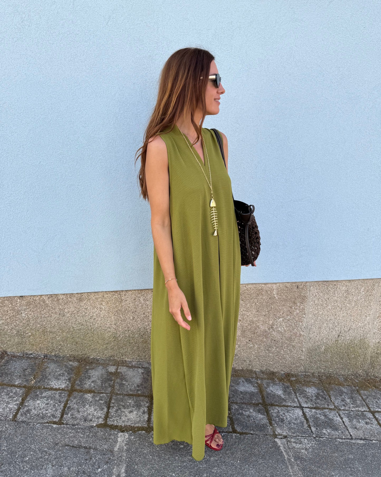 Vestido Sardinha - Verde Oliva