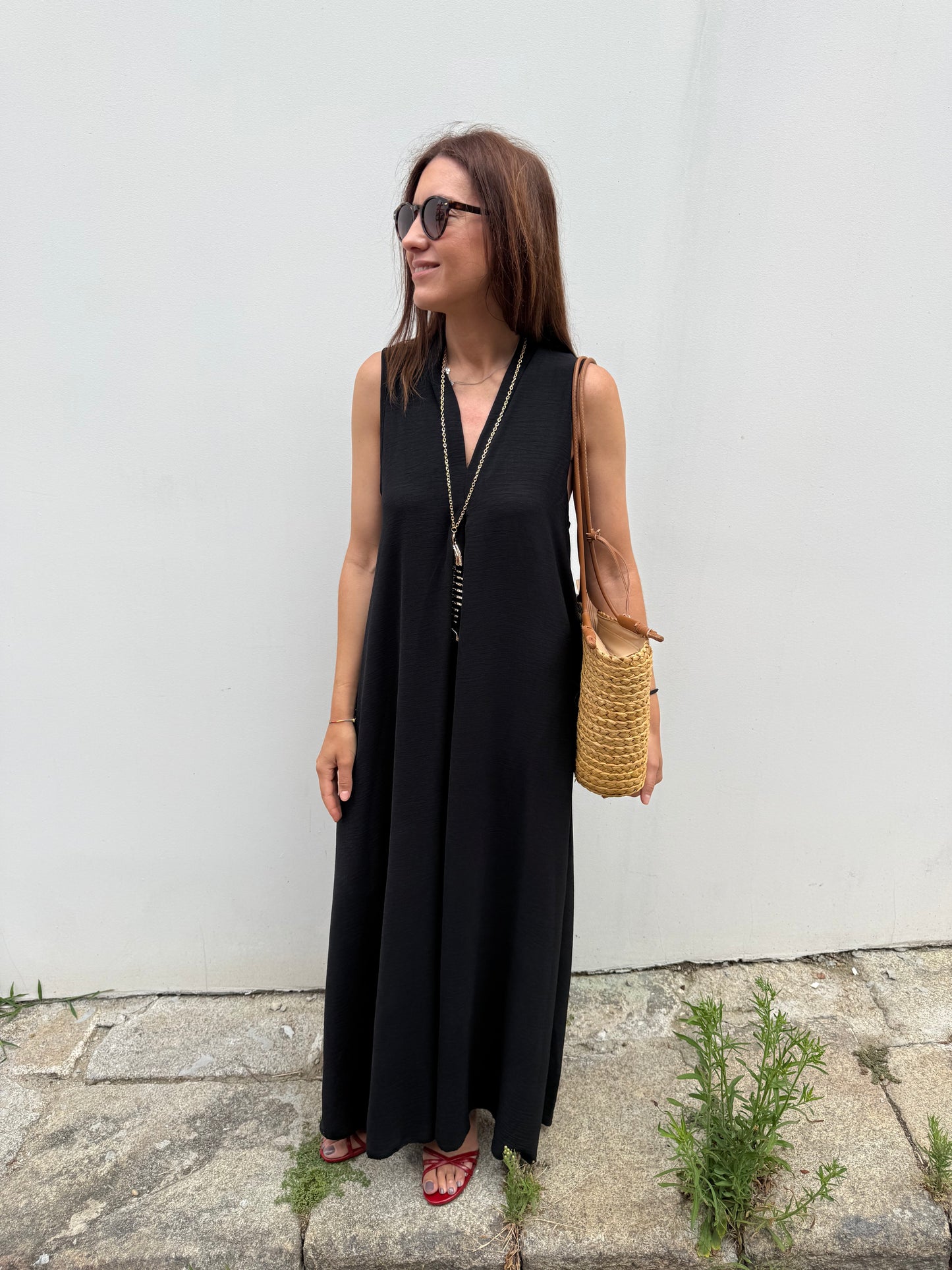 Vestido Sardinha - Preto - Envio até 15/07