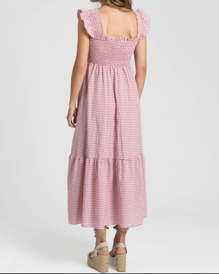 Vestido Bolonha - Vichy Rosa