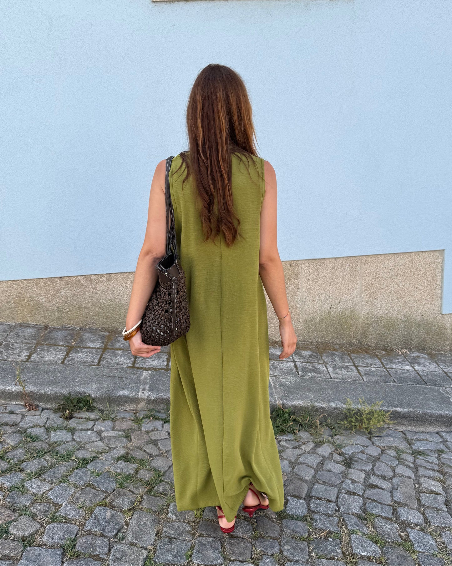 Vestido Sardinha - Verde Oliva