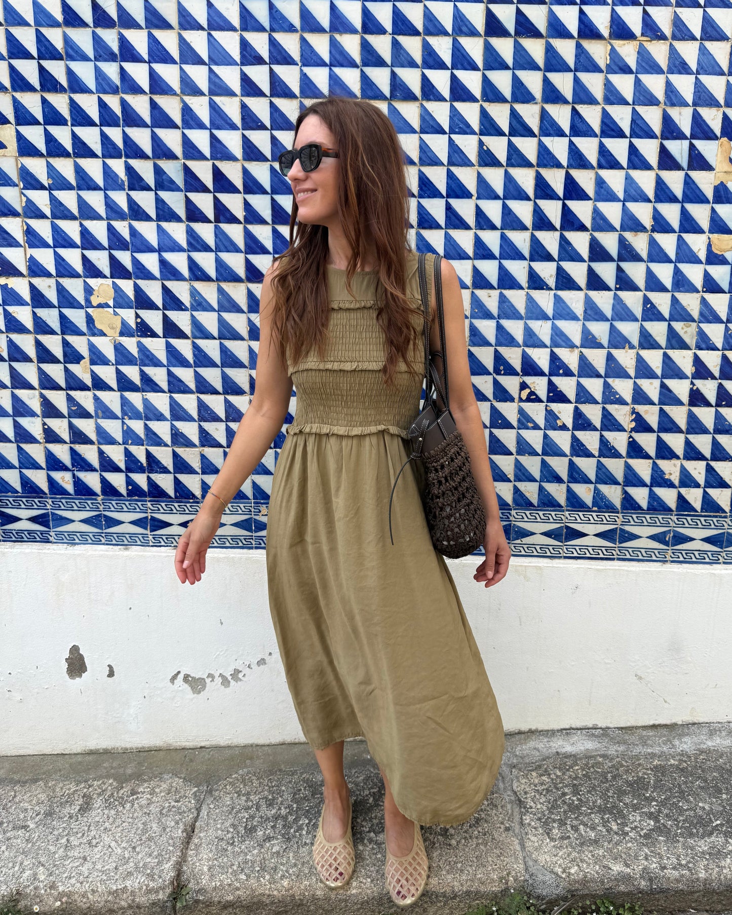 Vestido Zambujeira - Verde - Pré-venda (Envio até 06/08)