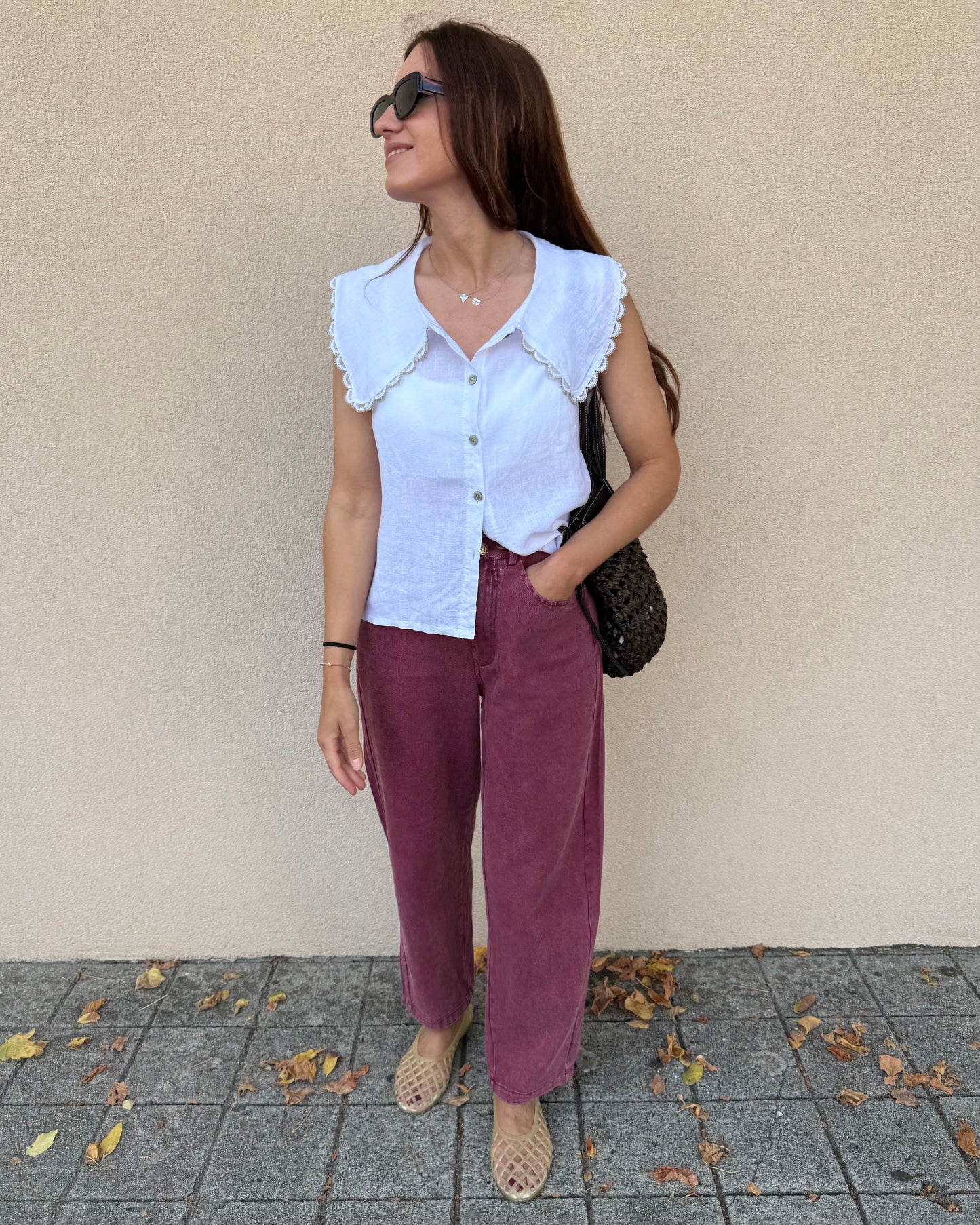 Jeans Bordeaux