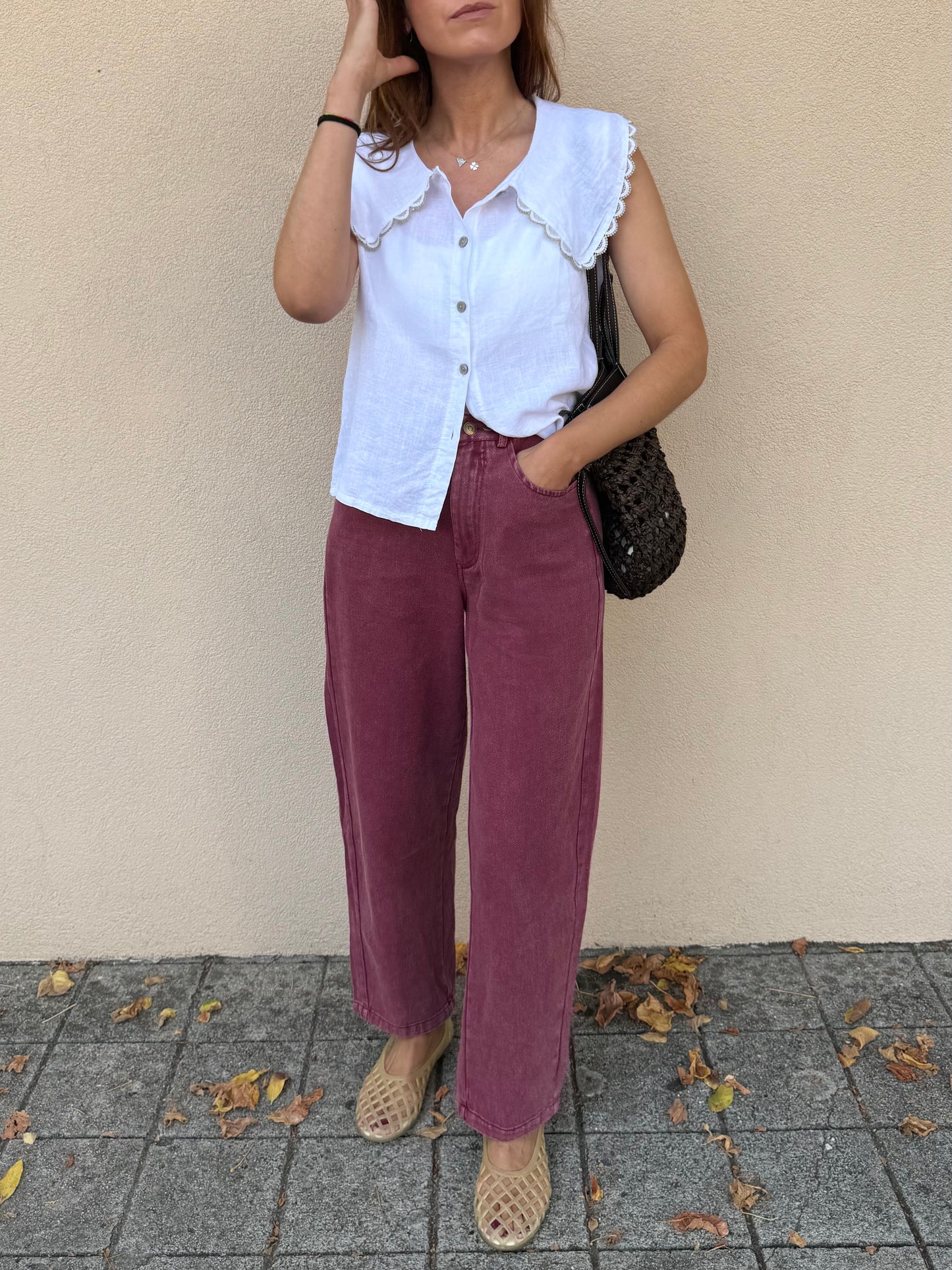 Jeans Bordeaux