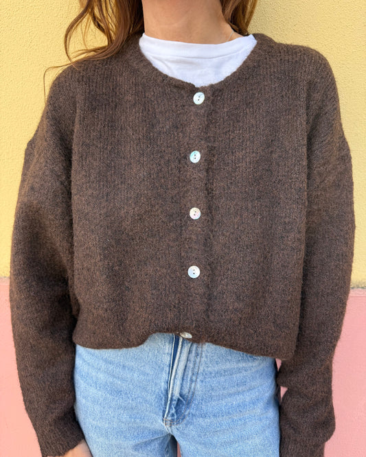 Cardigan Olívia - Castanho
