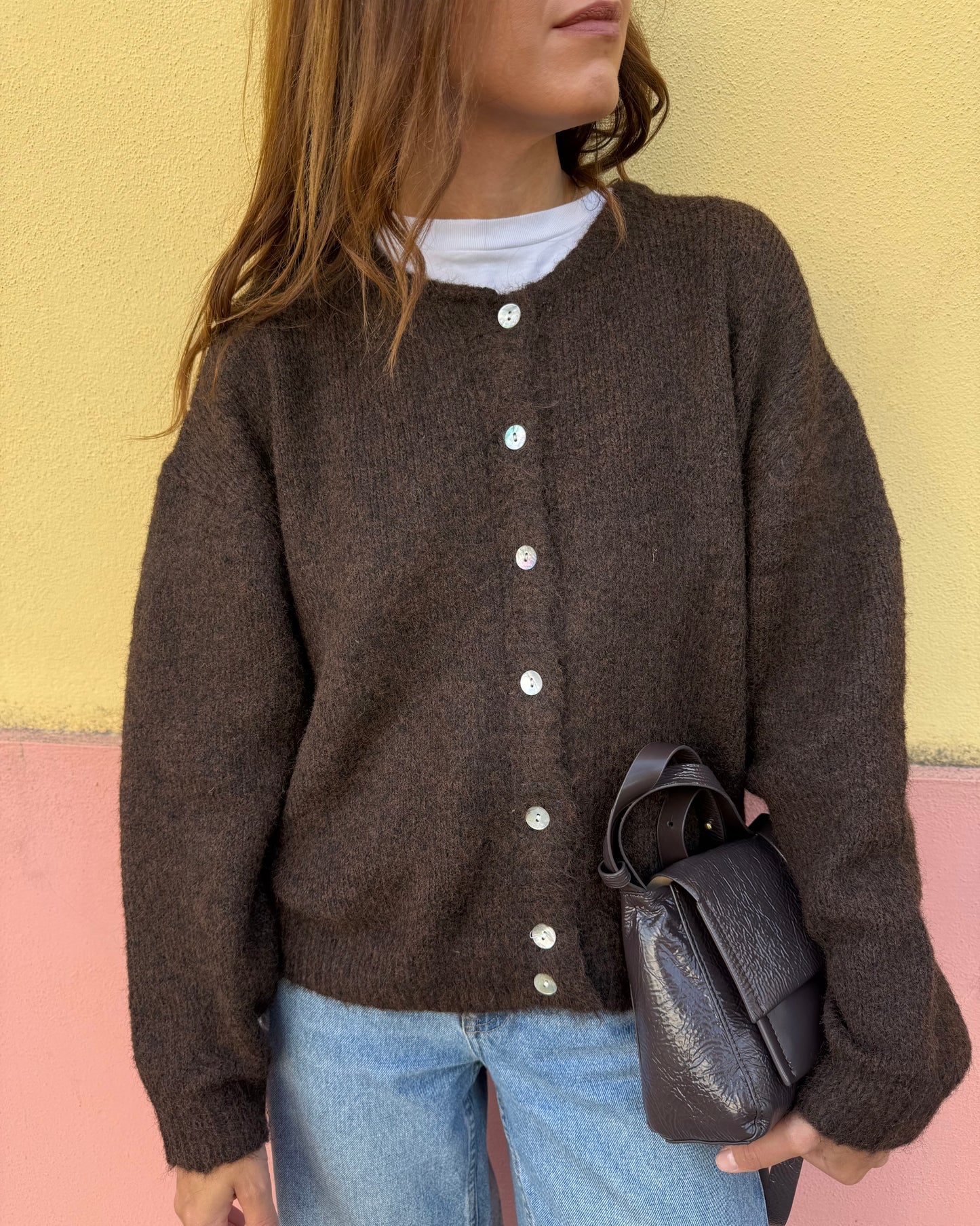 Cardigan Olívia - Castanho