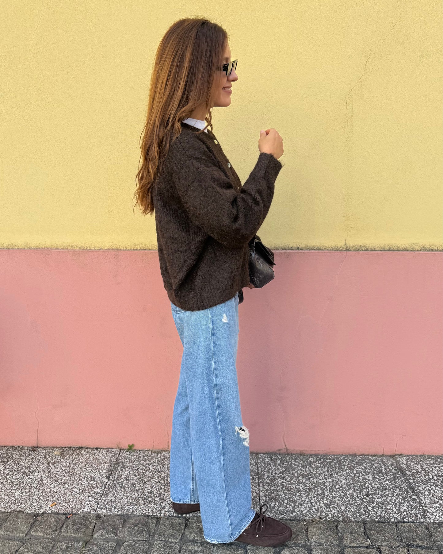 Cardigan Olívia - Castanho