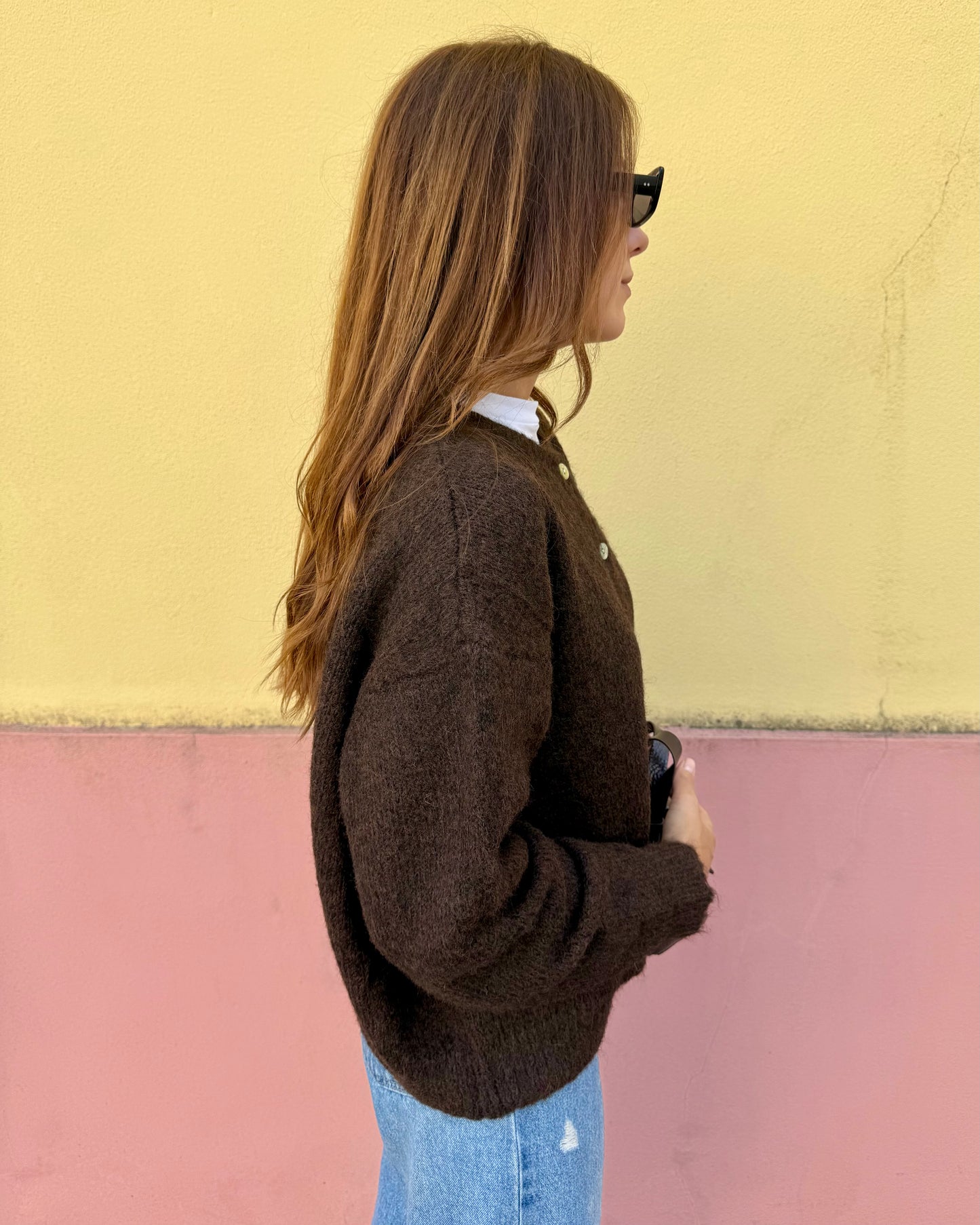 Cardigan Olívia - Castanho