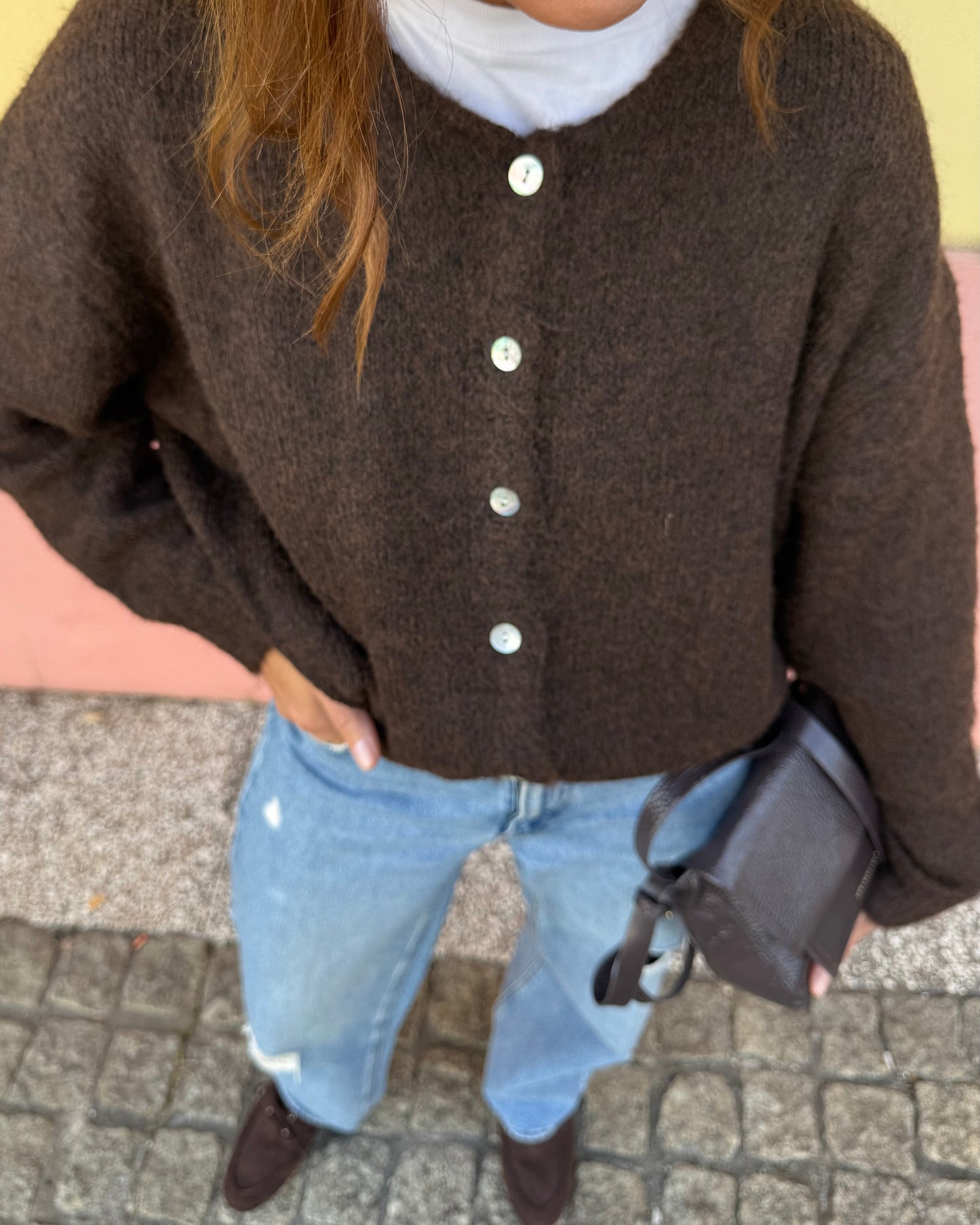 Cardigan Olívia - Castanho