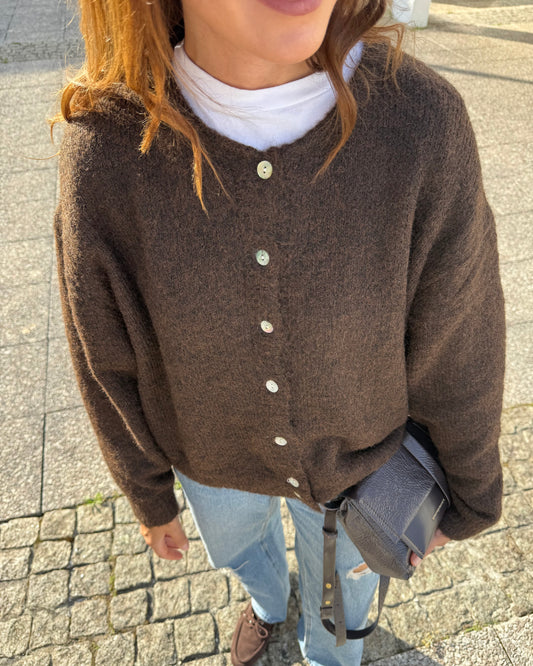 Cardigan Olívia - Castanho