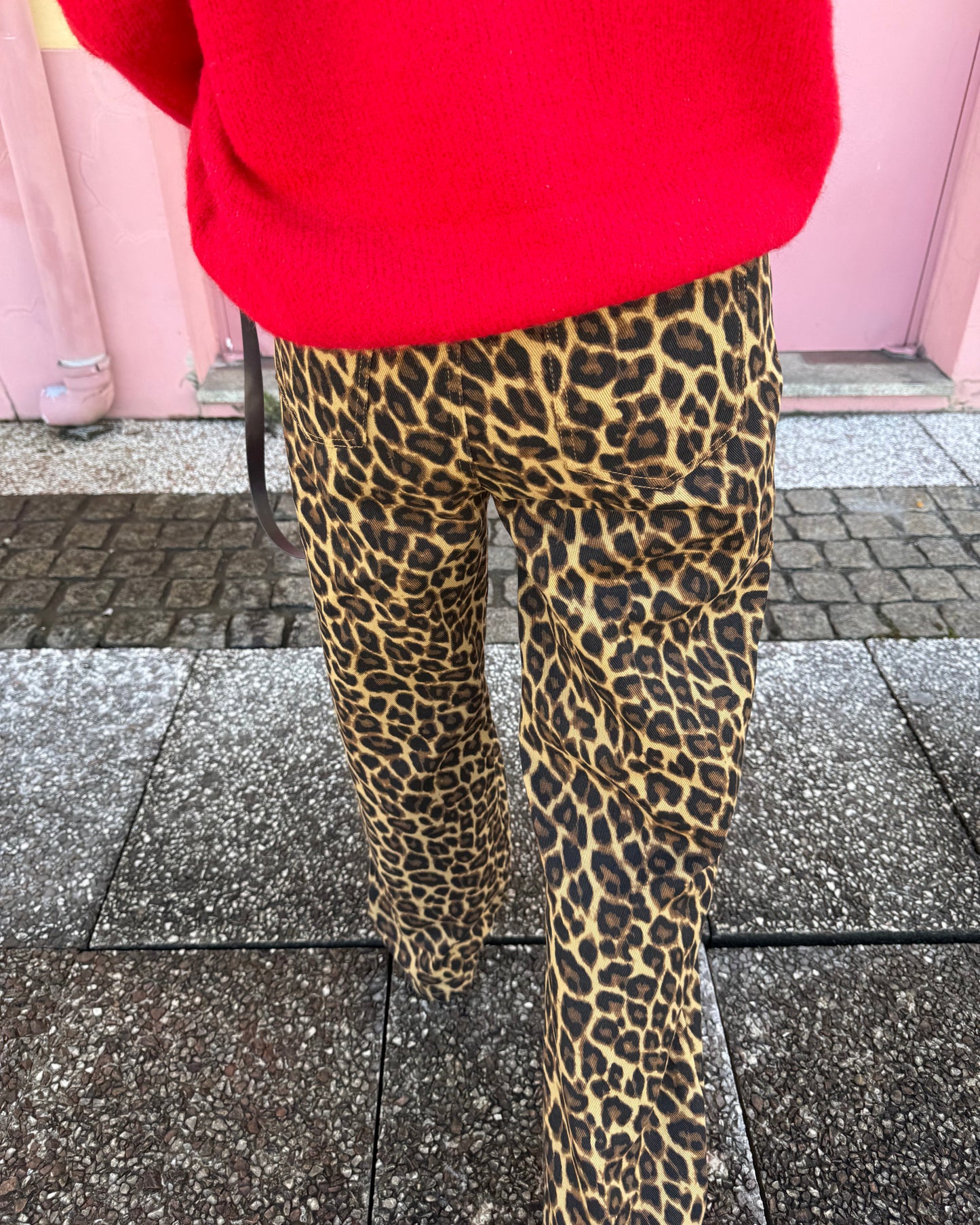 Animal Print- Wide Leg Jeans