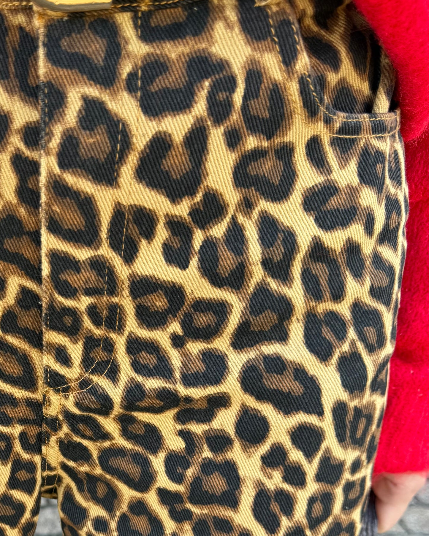 Animal Print- Wide Leg Jeans
