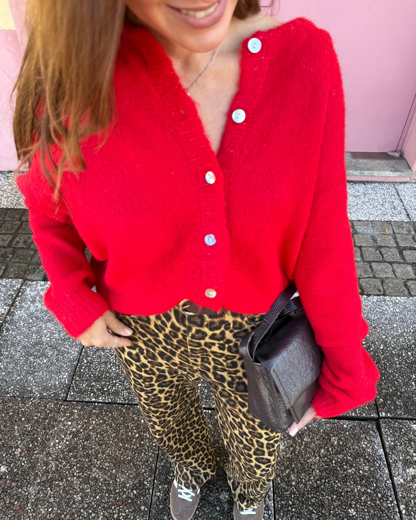 Animal Print- Wide Leg Jeans