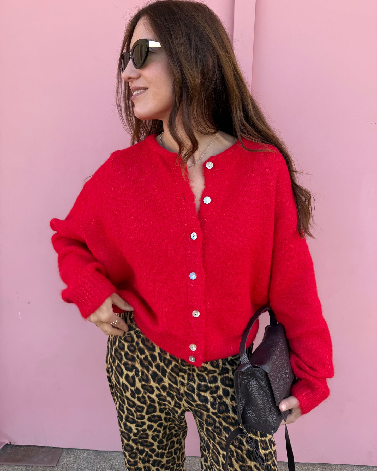 Cárdigan Olívia - Vermelho